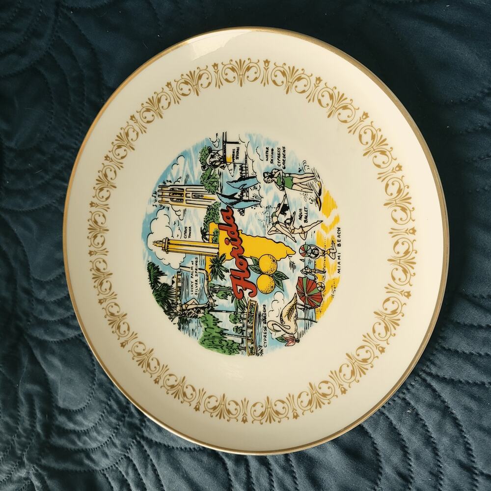 Sheffield Fine China of‎ Florida Imperial Gold Trim Top Quality
